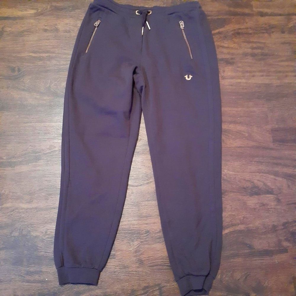 True Religion maroon/burgundy joggers - size S
